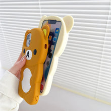 Cute 3D Cartoon Rilakkuma Bear Phone Case