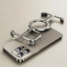 Luxury Zinc alloy Frameless Magsafe Stand Phone Case