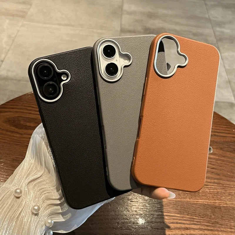 Luxury Business Leather Texture Phone Cases