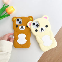 Cute 3D Cartoon Rilakkuma Bear Phone Case