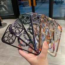 Wireless Charge Plating Clear Case