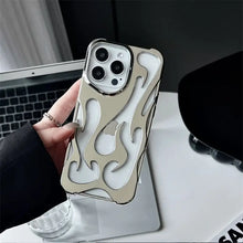 3D Flame Pattern Hollow Slim Phone Case