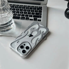 3D Flame Pattern Hollow Slim Phone Case