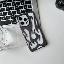 3D Flame Pattern Hollow Slim Phone Case