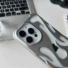3D Flame Pattern Hollow Slim Phone Case