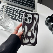 3D Flame Pattern Hollow Slim Phone Case